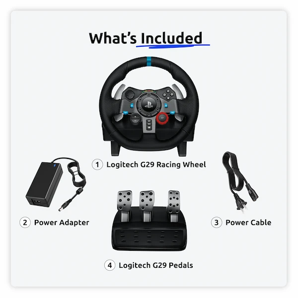 Logitech G29 Driving Force Racing Wheel - Image 4