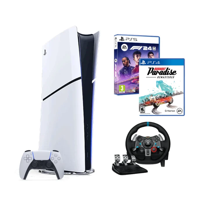 PS5 Mega Racing Wheel Combo (1ctr) – Rentzkart