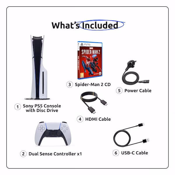PS5+Spider-Man 2 with 1 Controller - Image 3